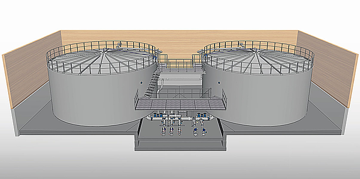 Drinking water tank system Drinking water tank system